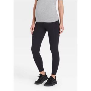 Over Belly Active Maternity Black Leggings Isabel by Ingrid & Isabel™ XXL